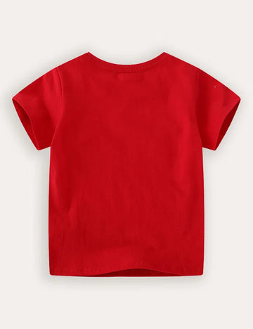 Dinosaur Embroidery Short Sleeve T-shirt